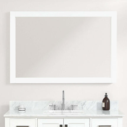 Wood Framed Bathroom Vanity Mirror