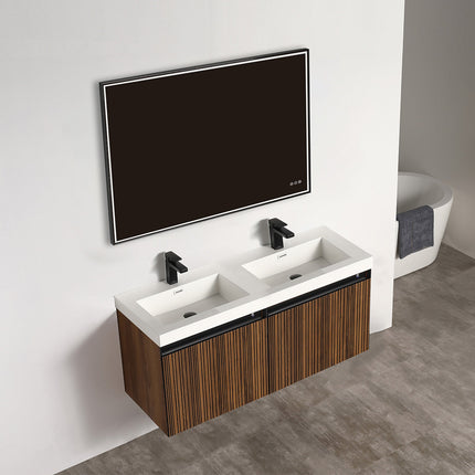 Lille 48 Inch Modern Floating LED Bathroom Vanity