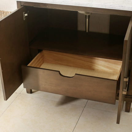 Natural Sunburst 36 Inch Bathroom Vanity