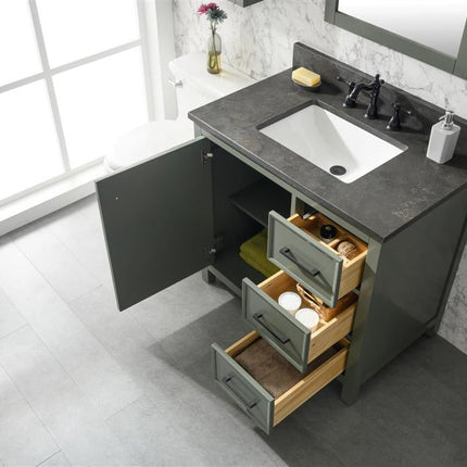 Paneled Classic 36 Inch Traditional Vanity