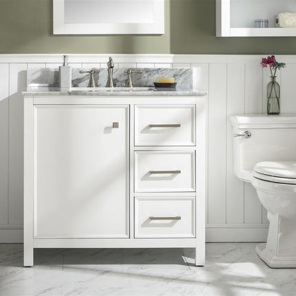 Paneled Classic 36 Inch Traditional Vanity