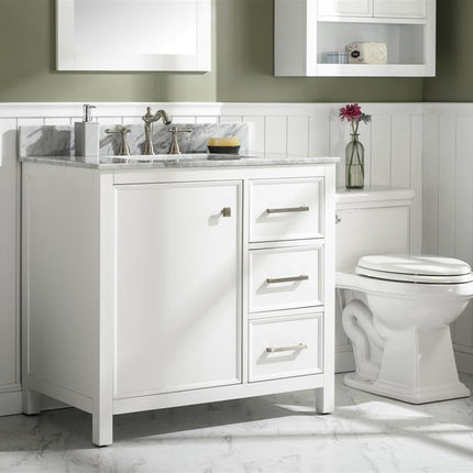 Paneled Classic 36 Inch Traditional Vanity
