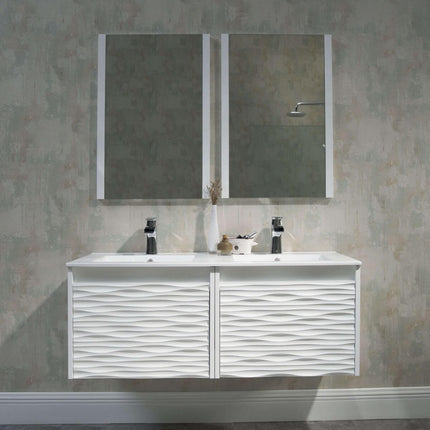 Paris 48 inch Modern Designer Floating Double Vanity (Cabinet Only)