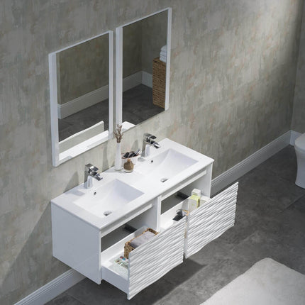 Paris 48 inch Modern Designer Floating Double Vanity (Cabinet Only)