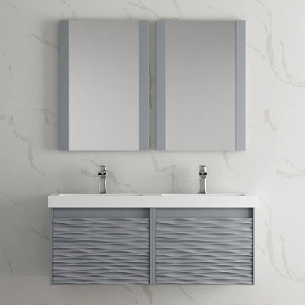 Paris 48 inch Modern Designer Floating Double Vanity (Cabinet Only)