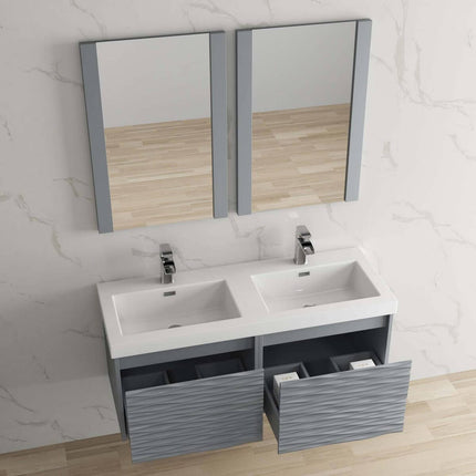 Paris 48 inch Modern Designer Floating Double Vanity (Cabinet Only)