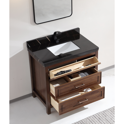 Princely Panel 36 Inch Traditional Wood Vanity