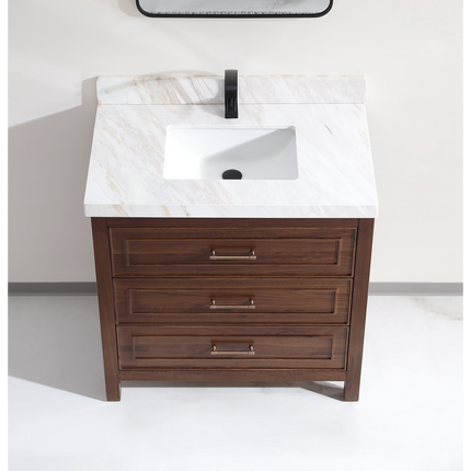 Princely Panel 36 Inch Traditional Wood Vanity
