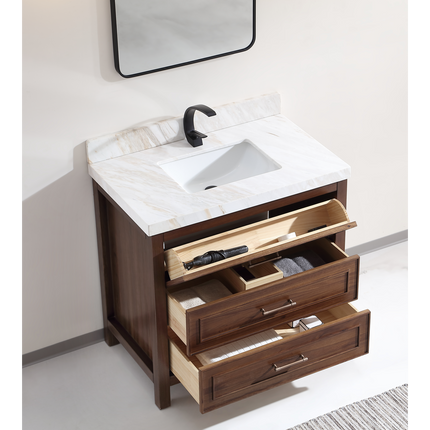 Princely Panel 36 Inch Traditional Wood Vanity