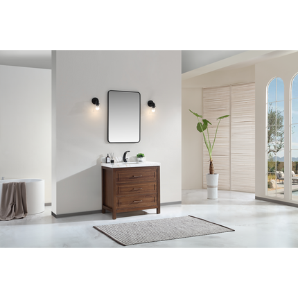 Princely Panel 36 Inch Traditional Wood Vanity