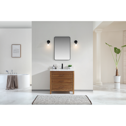Princely Panel 36 Inch Traditional Wood Vanity