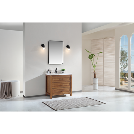 Princely Panel 36 Inch Traditional Wood Vanity