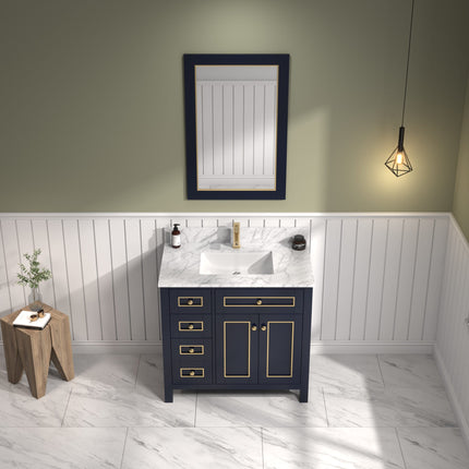 Raised Boutique 36 inch Inlaid Classic Vanity
