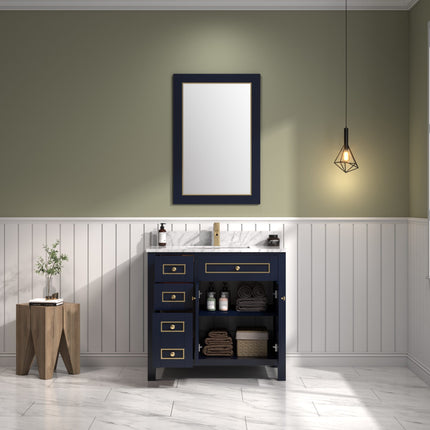 Raised Boutique 36 inch Inlaid Classic Vanity