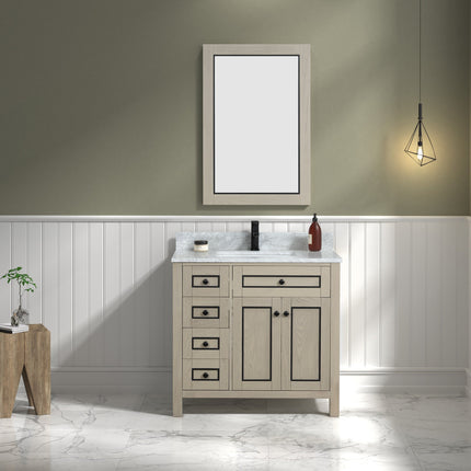 Raised Boutique 36 inch Inlaid Classic Vanity