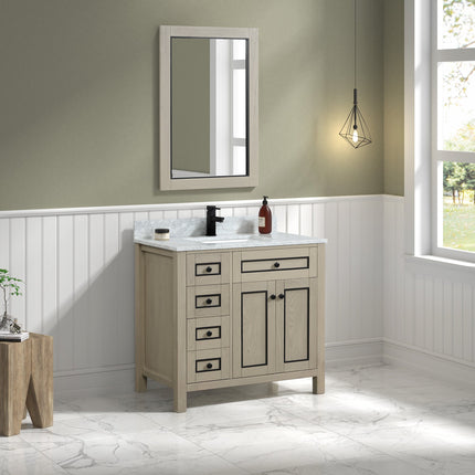 Raised Boutique 36 inch Inlaid Classic Vanity