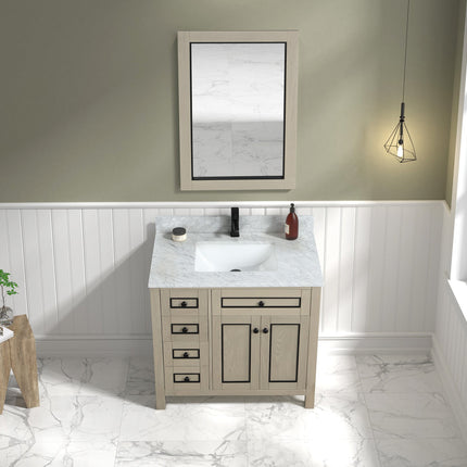 Raised Boutique 36 inch Inlaid Classic Vanity