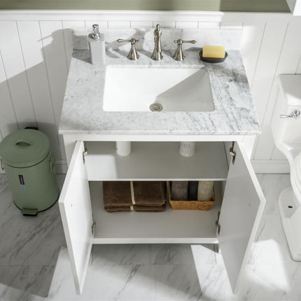 Paneled Classic 30 Inch Traditional Vanity