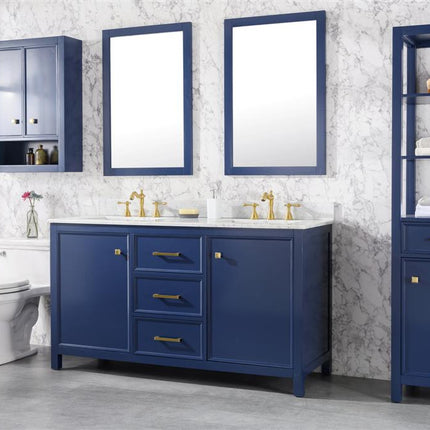 Paneled Classic 60 Inch Traditional Double Vanity