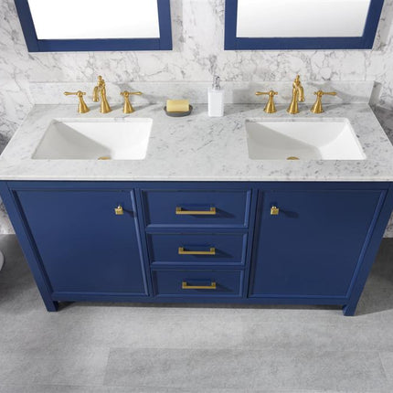 Paneled Classic 60 Inch Traditional Double Vanity