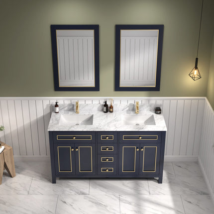 Raised Boutique 60 inch Inlaid Classic Double Vanity